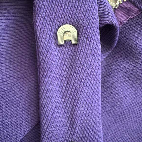 Vintage Mehren of Norway Ski Pants – 1950s/60s Olympic Supplier – Purple Wool - Picture 4 of 8